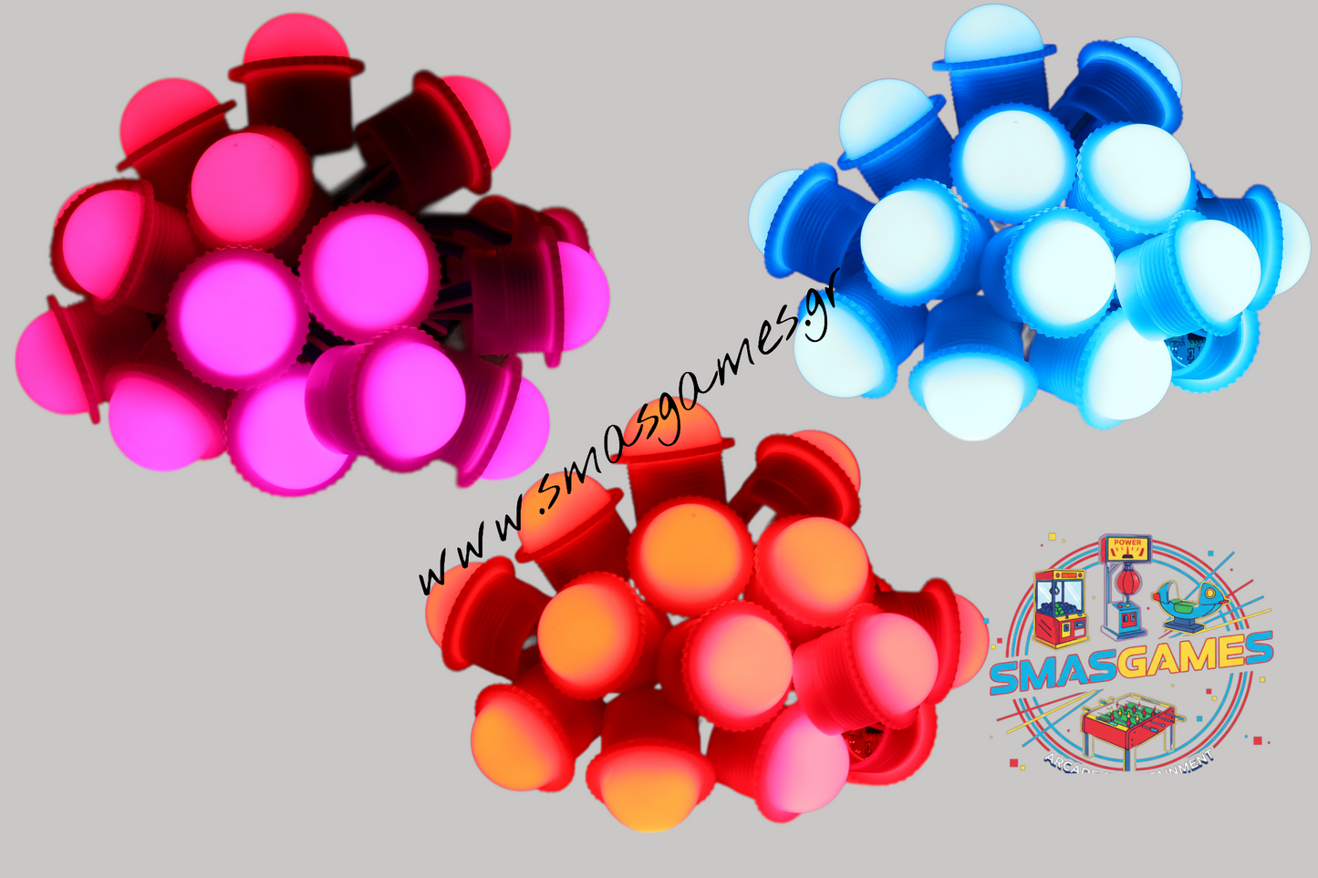 Φωτάκια πολύχρωμα για παιχνίδια με κερματοδέκτη
